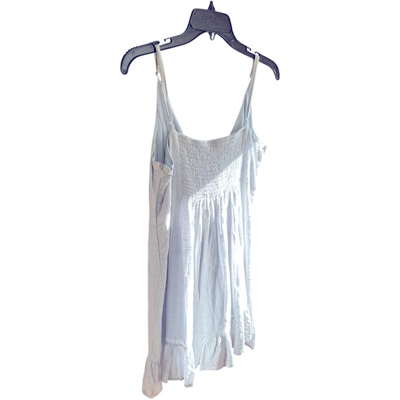 Lottie Moss blue ruffle faux wrap dress Sz L - Picture 3 of 9